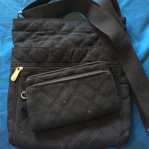 Thirty one black crossbody & matching wallet
